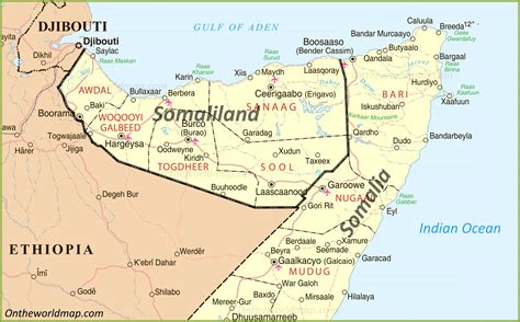 somaliland map